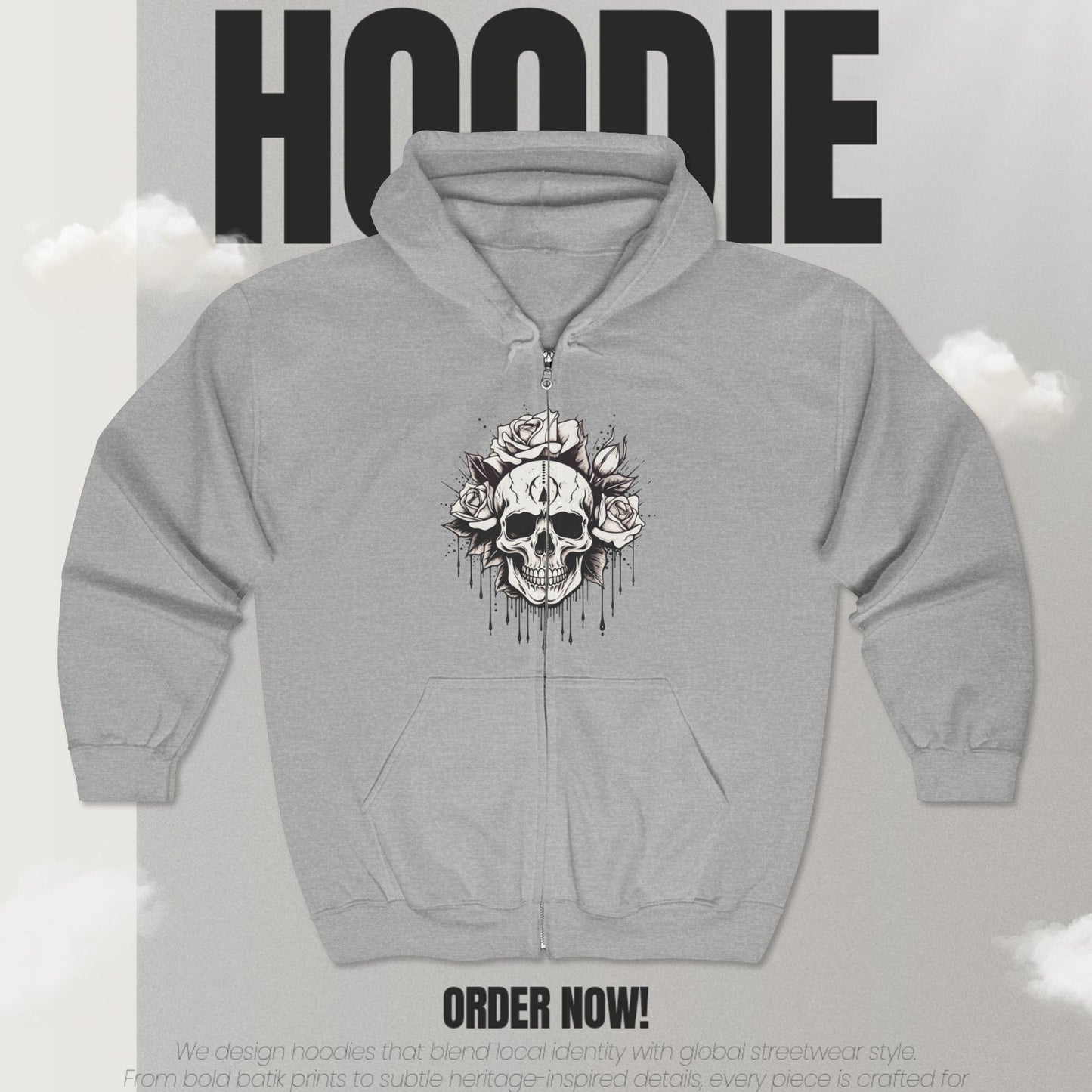 Urban Unisex Full Zip Hoodie – Premium Heavy Blend Streetwear Sweatshirt | Urbny Store