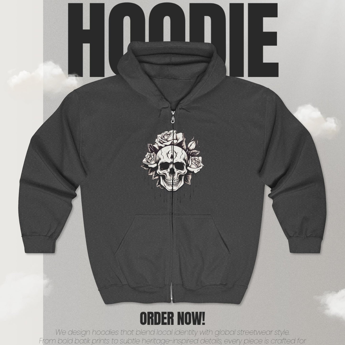 Urban Unisex Full Zip Hoodie – Premium Heavy Blend Streetwear Sweatshirt | Urbny Store